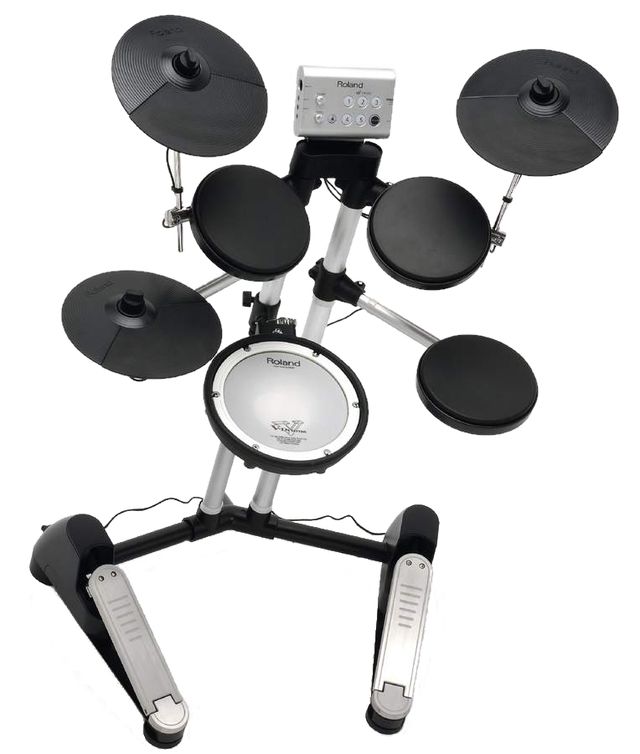 blank A super-compact, good-sounding practice set.